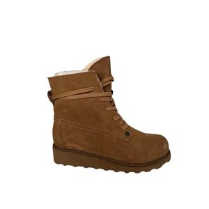 Bearpaw Krista Suede Wool Sheepskin Women's Boots Size 7 No Box